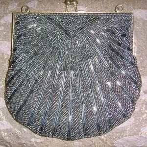 Dark Silver Gray Evening Bag